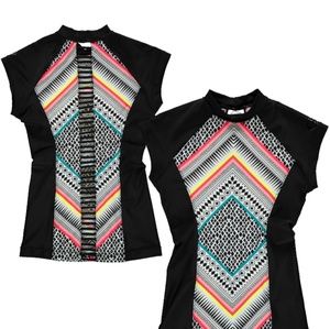 Rip Curl Black Mystic Tribal Rashguard XL